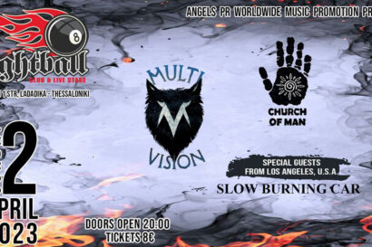 Angels Pr presents Multivision + Slow Burning Car + Church of Man