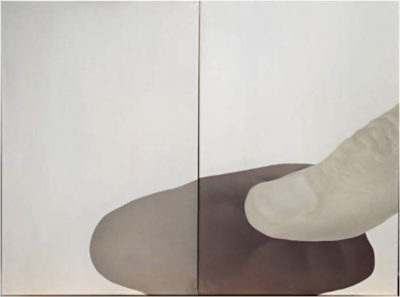 "Growing pale", oil on canvas, 70 x 100 cm